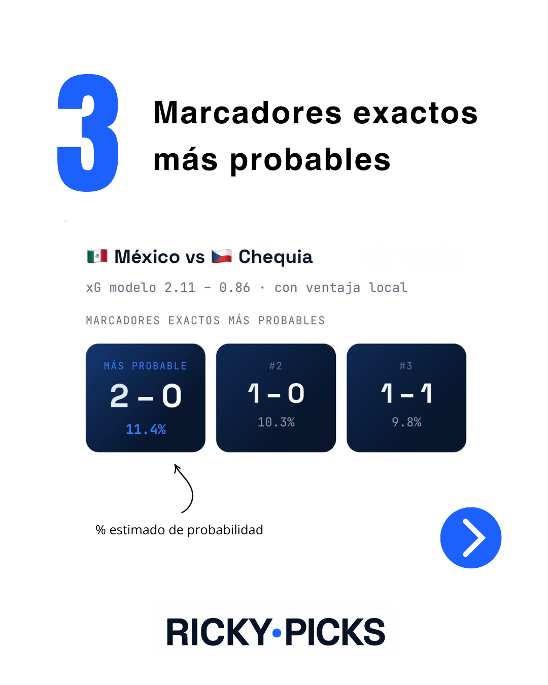 Paso 3 — Marcadores exactos